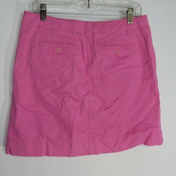 Lilly Pulitzer Size 6 Basic Pink Cotton Twill Skirt - Picture 3 of 6